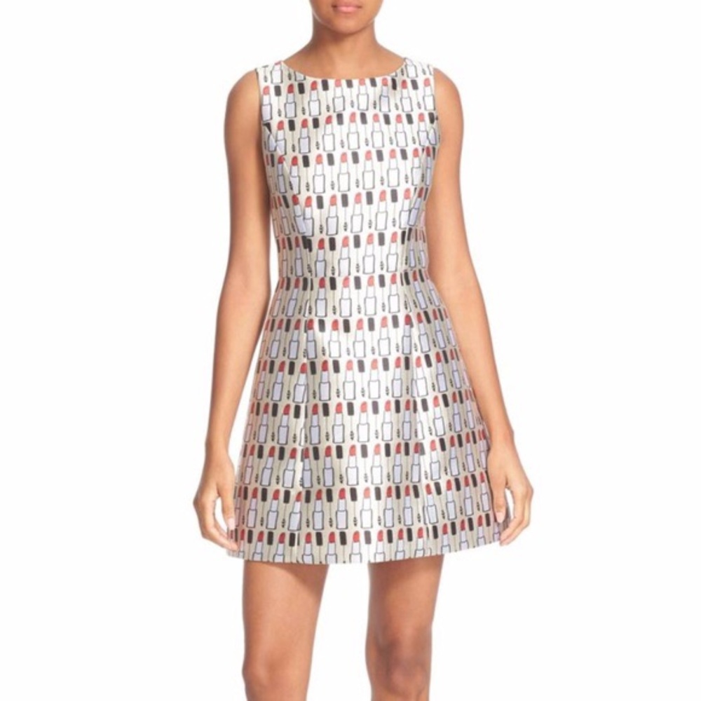 Alice & Olivia Cosmetic Print Dress A-Line